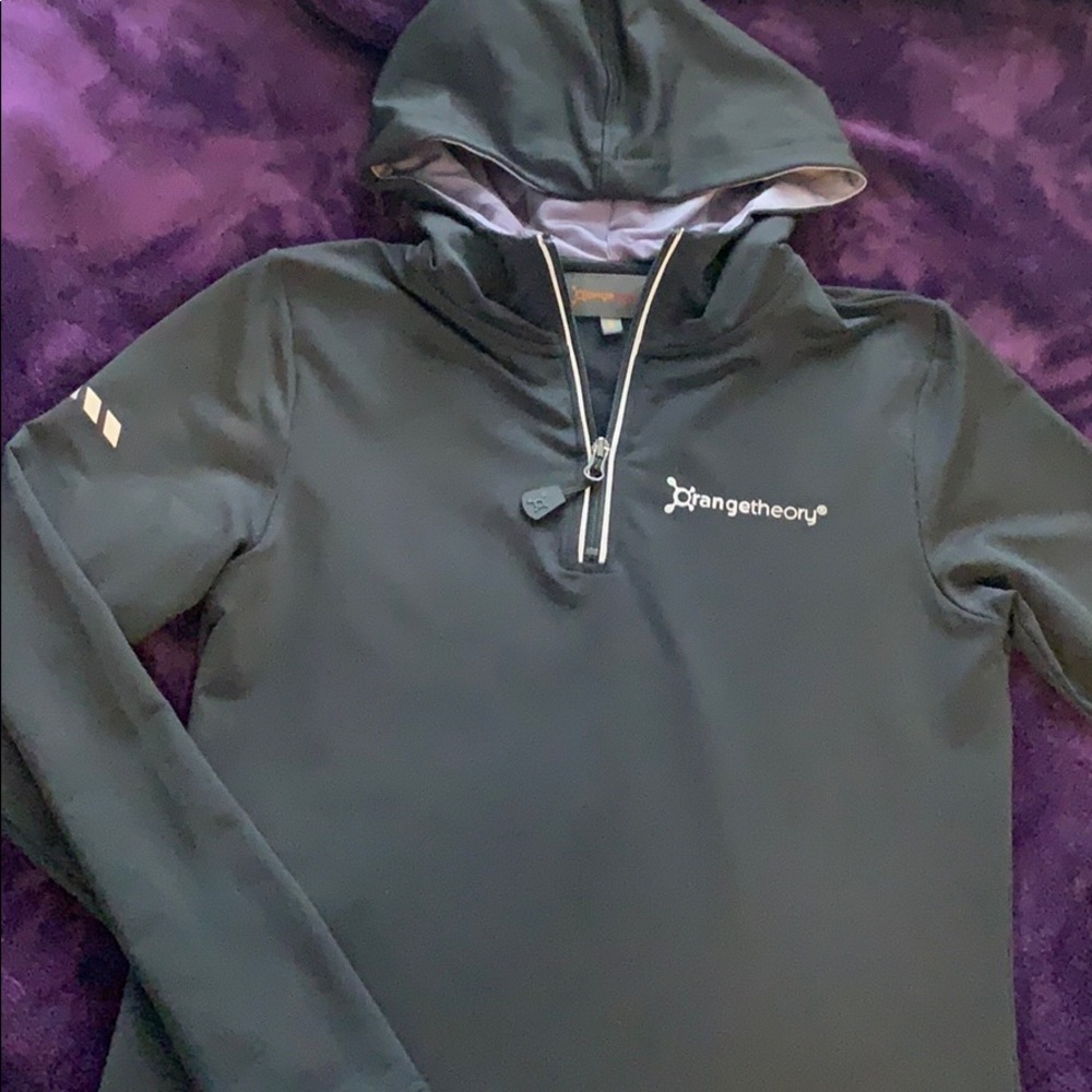 Black OrangeTheory Runner’s Hoodie Jacket